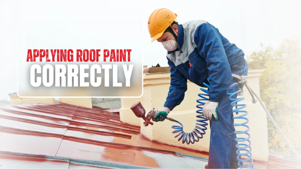 Applying Roof Paint