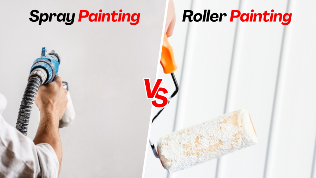Step-by-Step Comparison: Spray vs. Roller Painting Techniques | 3 | A One Korean Painting Spray Painting Vs Roller Painting