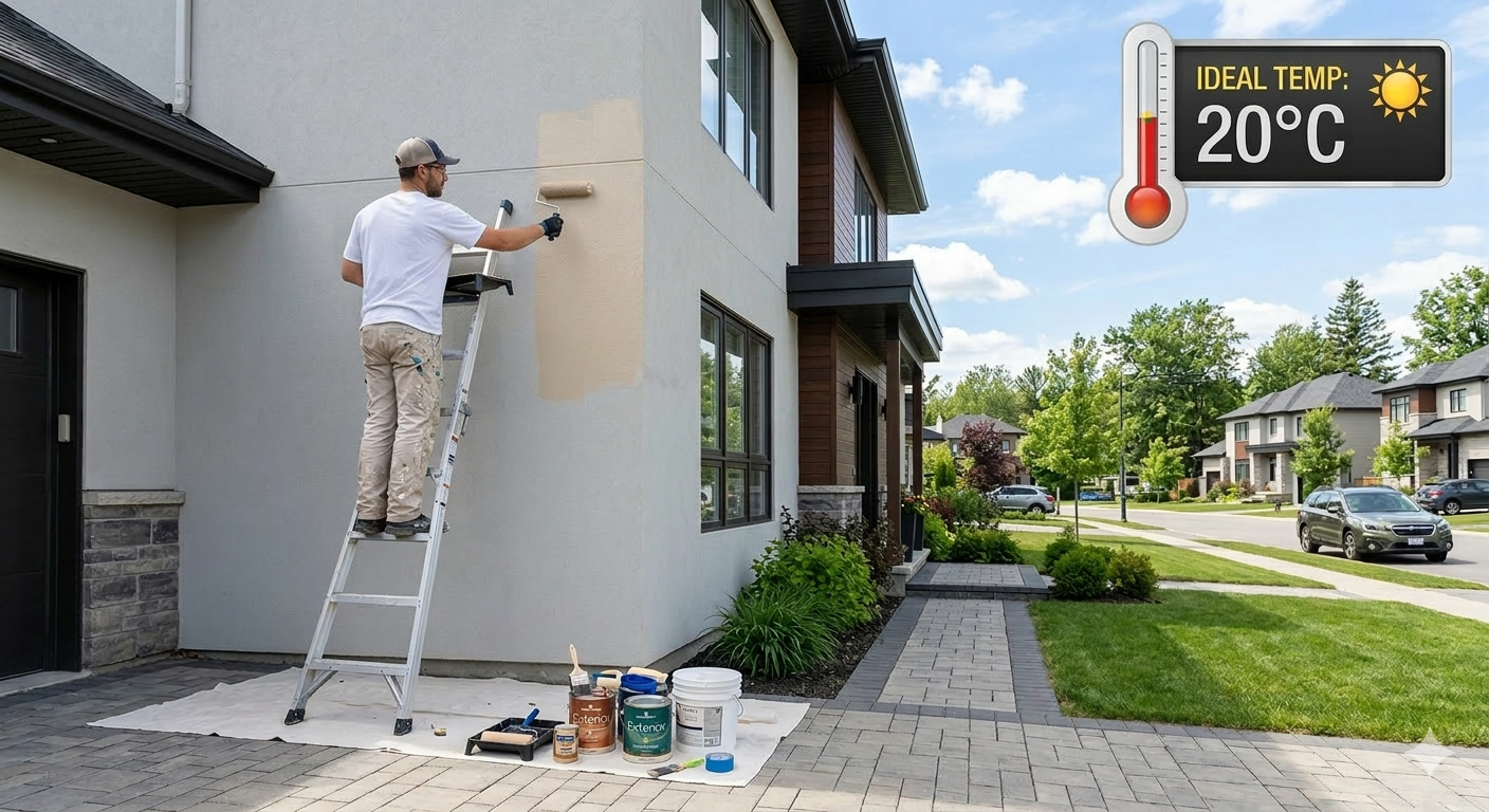 Best Temperature to Paint Your House Exterior