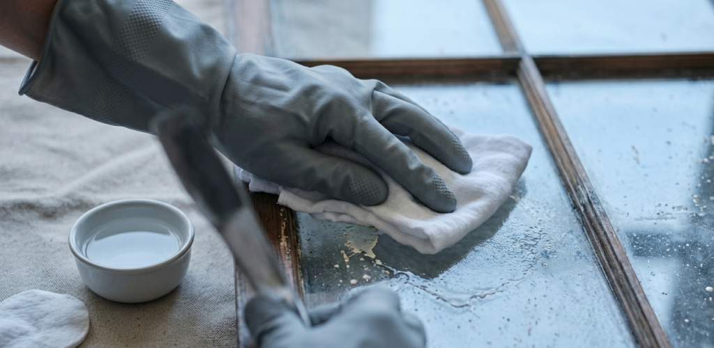 Professional Paint Removal from Glass